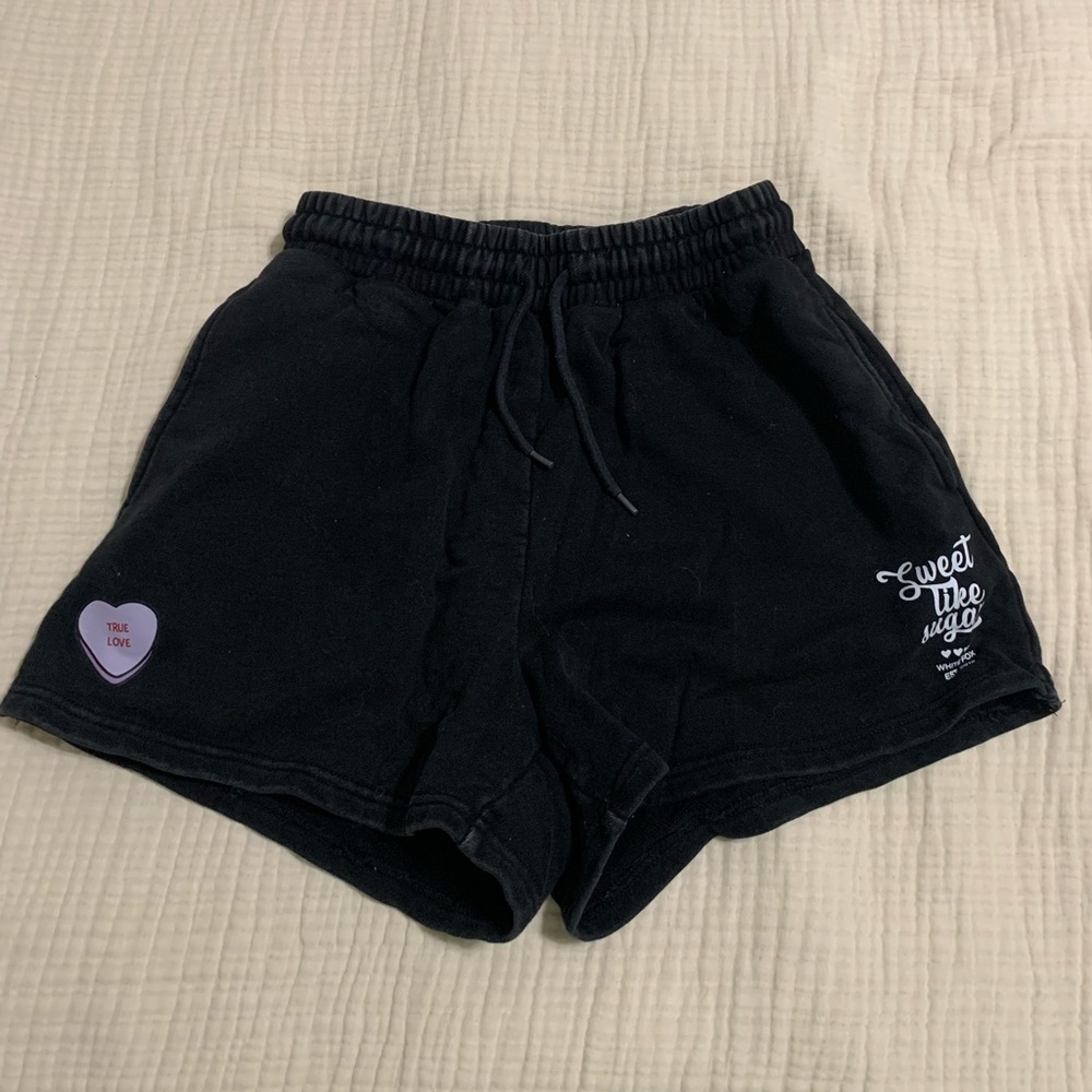 White Fox Sweat Shorts